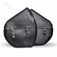 Сумка для велосипеда  The Ruffian Leather Saddle Bag Right Black